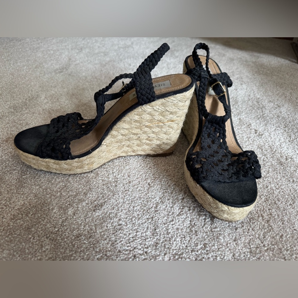 Steve Madden Manngo Espadrilles, Manngo, Black, size 8.5